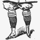 Drawing of lady's legs in bikewear